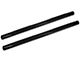 Barricade 4-Inch Oval Straight End Side Step Bars; Black (11-16 F-250 Super Duty SuperCrew)