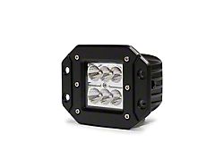 DV8 Offroad 3-Inch Chrome Series Flush Mount LED Cube Light; Spot Beam (Universal; Some Adaptation May Be Required)