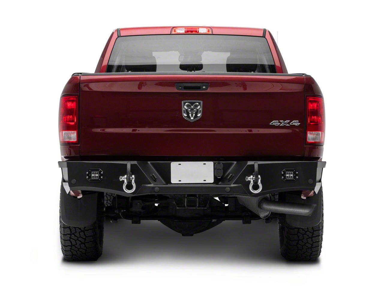 DV8 Offroad RAM 2500 Steel Rear Bumper RBDR2-03 (10-24 RAM 2500) - Free ...