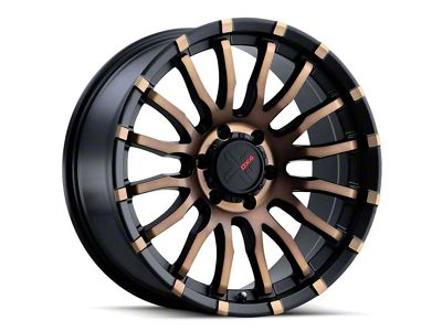 DX4 Wheels OCTANE Flat Black with Bronze Shadow 6-Lug Wheel; 20x9; 10mm Offset (04-08 F-150)