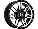 DX4 Wheels 7S Flat Black Machined 6-Lug Wheel; 17x8.5; 18mm Offset (07-13 Sierra 1500)