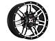 DX4 Wheels 7S Flat Black Machined 6-Lug Wheel; 17x8.5; -6mm Offset (07-13 Sierra 1500)