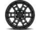 DX4 Wheels Beast Flat Black 6-Lug Wheel; 17x8.5; -18mm Offset (07-13 Sierra 1500)