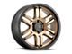 DX4 Wheels DYNO Frozen Bronze with Black Lip 6-Lug Wheel; 20x9; 10mm Offset (07-13 Sierra 1500)