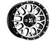 DX4 Wheels GEAR Flat Black Machined 6-Lug Wheel; 17x8.5; -6mm Offset (07-13 Sierra 1500)