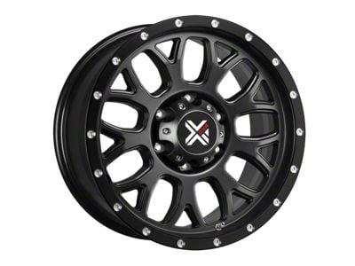 DX4 Wheels GEAR Flat Black 6-Lug Wheel; 17x8.5; -6mm Offset (07-13 Sierra 1500)