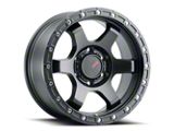 DX4 Wheels NITRO Flat Black 6-Lug Wheel; 17x8.5; -18mm Offset (07-13 Sierra 1500)