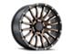 DX4 Wheels OCTANE Flat Black with Bronze Shadow 6-Lug Wheel; 20x9; 10mm Offset (07-13 Sierra 1500)