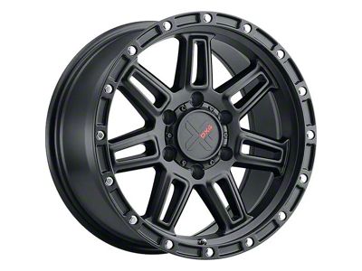 DX4 Wheels REBEL Flat Black 6-Lug Wheel; 17x8.5; -6mm Offset (07-13 Sierra 1500)