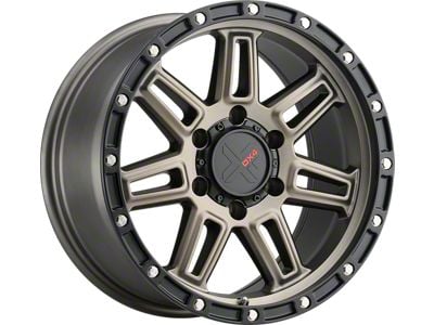 DX4 Wheels REBEL Matte Bronze with Black Ring 6-Lug Wheel; 18x9; 18mm Offset (07-13 Sierra 1500)