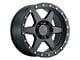 DX4 Wheels RECON Flat Black 6-Lug Wheel; 17x8.5; 10mm Offset (07-13 Sierra 1500)