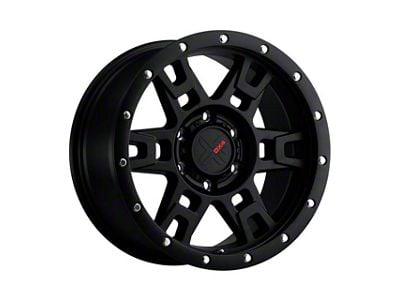 DX4 Wheels TERRAIN Flat Black 6-Lug Wheel; 17x8.5; 10mm Offset (07-13 Sierra 1500)