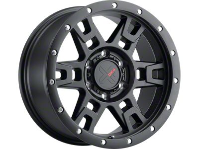 DX4 Wheels TERRAIN Flat Black 6-Lug Wheel; 18x9; -12mm Offset (07-13 Sierra 1500)