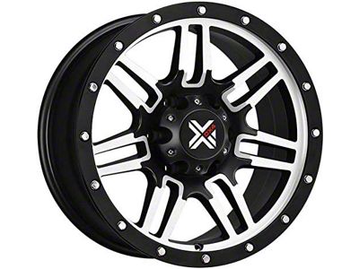DX4 Wheels 7S Flat Black Machined 6-Lug Wheel; 17x8.5; 18mm Offset (07-13 Silverado 1500)
