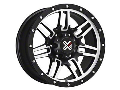 DX4 Wheels 7S Flat Black Machined 6-Lug Wheel; 17x8.5; -6mm Offset (07-13 Silverado 1500)