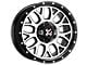 DX4 Wheels GEAR Flat Black Machined 6-Lug Wheel; 17x8.5; -6mm Offset (07-13 Silverado 1500)