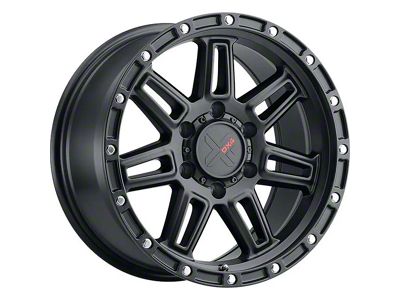 DX4 Wheels REBEL Flat Black 6-Lug Wheel; 17x8.5; -6mm Offset (07-13 Silverado 1500)