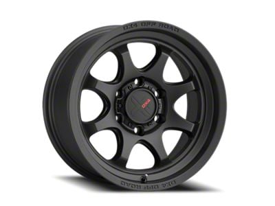 DX4 Wheels Rhino Flat Black 6-Lug Wheel; 17x8.5; -18mm Offset (07-13 Silverado 1500)