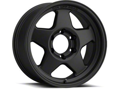 DX4 Wheels Rover Flat Black 6-Lug Wheel; 17x8.5; 0mm Offset (07-13 Silverado 1500)