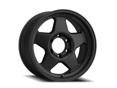 DX4 Wheels Rover Flat Black 6-Lug Wheel; 17x8.5; -18mm Offset (07-13 Silverado 1500)