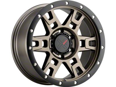 DX4 Wheels TERRAIN Matte Bronze with Black Ring 6-Lug Wheel; 18x9; 12mm Offset (07-13 Silverado 1500)