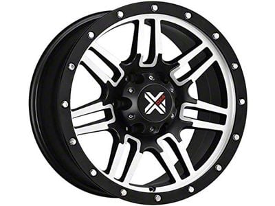 DX4 Wheels 7S Flat Black Machined 6-Lug Wheel; 17x8.5; 18mm Offset (07-14 Tahoe)