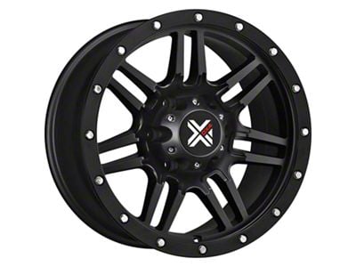 DX4 Wheels 7S Flat Black 6-Lug Wheel; 17x8.5; 18mm Offset (07-14 Tahoe)