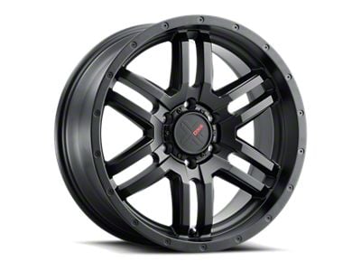 DX4 Wheels DYNO Flat Black 6-Lug Wheel; 18x8; 25mm Offset (07-14 Tahoe)