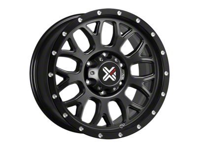 DX4 Wheels GEAR Flat Black 6-Lug Wheel; 17x8.5; -6mm Offset (07-14 Tahoe)