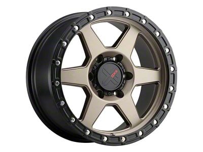 DX4 Wheels RECON Matte Bronze with Black Ring 6-Lug Wheel; 17x8.5; 10mm Offset (07-14 Tahoe)