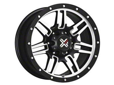 DX4 Wheels 7S Flat Black Machined 6-Lug Wheel; 17x8.5; -6mm Offset (07-14 Yukon)