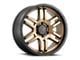 DX4 Wheels DYNO Frozen Bronze with Black Lip 6-Lug Wheel; 20x9; 10mm Offset (07-14 Yukon)