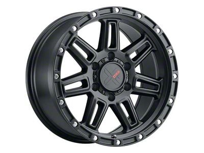 DX4 Wheels REBEL Flat Black 6-Lug Wheel; 17x8.5; 10mm Offset (07-14 Yukon)