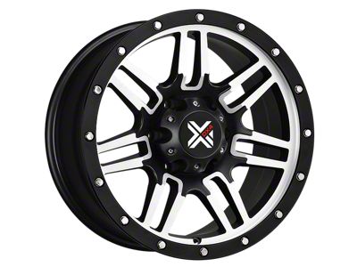 DX4 Wheels 7S Flat Black Machined 5-Lug Wheel; 17x8.5; -6mm Offset (09-18 RAM 1500)