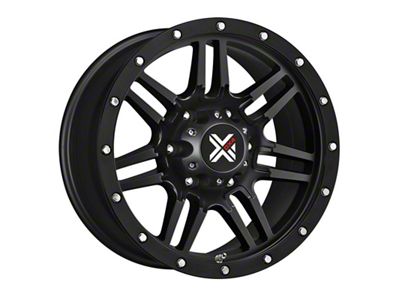 DX4 Wheels 7S Flat Black 5-Lug Wheel; 17x8.5; -6mm Offset (09-18 RAM 1500)