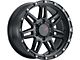 DX4 Wheels Rebel Flat Black 5-Lug Wheel; 20x9; 10mm Offset (09-18 RAM 1500)