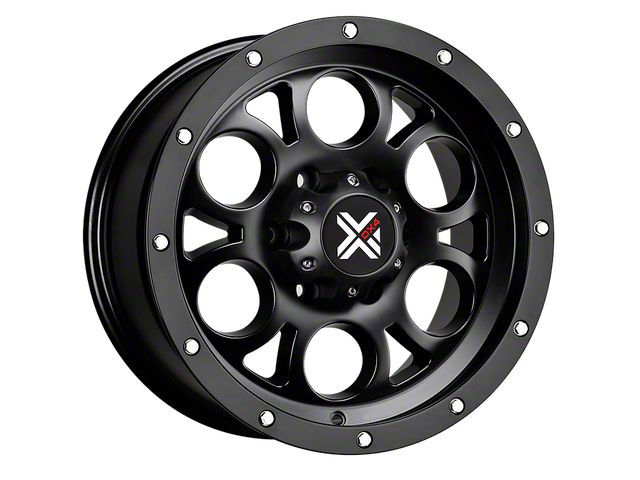 DX4 Wheels TUFF Flat Black 5-Lug Wheel; 17x8.5; -6mm Offset (09-18 RAM 1500)