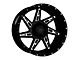 DX4 Wheels SKULL Gloss Black Milled 8-Lug Wheel; 20x11.5; -40mm Offset (10-18 RAM 2500)