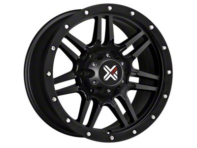DX4 Wheels 7S Flat Black 6-Lug Wheel; 20x10; -18mm Offset (14-18 Sierra 1500)