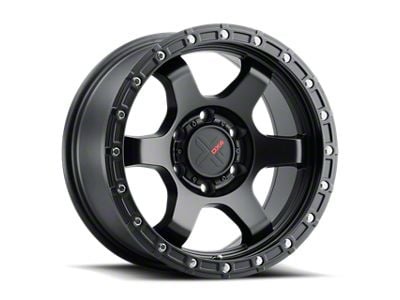 DX4 Wheels NITRO Flat Black 6-Lug Wheel; 18x9; 12mm Offset (14-18 Sierra 1500)