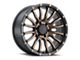 DX4 Wheels OCTANE Flat Black with Bronze Shadow 6-Lug Wheel; 20x9; 10mm Offset (14-18 Sierra 1500)