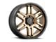 DX4 Wheels DYNO Frozen Bronze with Black Lip 6-Lug Wheel; 20x9; 10mm Offset (14-18 Silverado 1500)