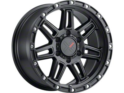 DX4 Wheels REBEL Flat Black 6-Lug Wheel; 18x9; 1mm Offset (14-18 Silverado 1500)