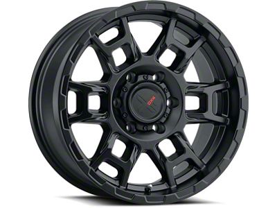 DX4 Wheels Beast Flat Black 6-Lug Wheel; 17x8.5; 0mm Offset (15-20 Tahoe)