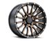 DX4 Wheels OCTANE Flat Black with Bronze Shadow 6-Lug Wheel; 20x9; 10mm Offset (15-20 Tahoe)