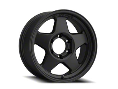 DX4 Wheels Rover Flat Black 6-Lug Wheel; 17x8.5; -18mm Offset (15-20 Tahoe)