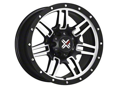 DX4 Wheels 7S Flat Black Machined 6-Lug Wheel; 16x8; -6mm Offset (2024 Ranger)