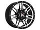 DX4 Wheels 7S Flat Black Machined 6-Lug Wheel; 16x8; -6mm Offset (2024 Ranger)