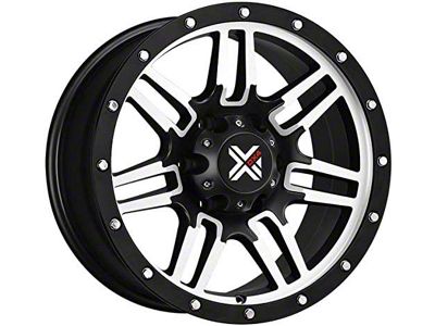 DX4 Wheels 7S Flat Black Machined 6-Lug Wheel; 17x8.5; 18mm Offset (2024 Ranger)