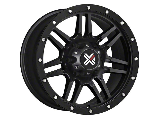 DX4 Wheels 7S Flat Black 6-Lug Wheel; 18x9; 25mm Offset (2024 Ranger)